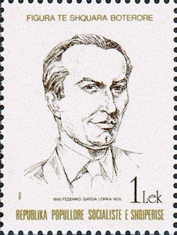 Federico_García_Lorca_1989_Albania_stamp