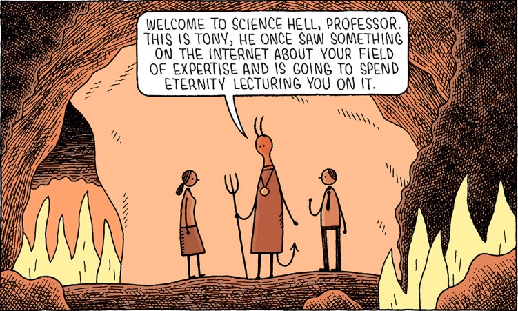 A scientist in Hell