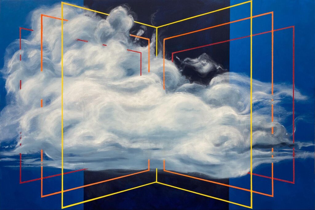Painting titled “Anatomy of Clouds”