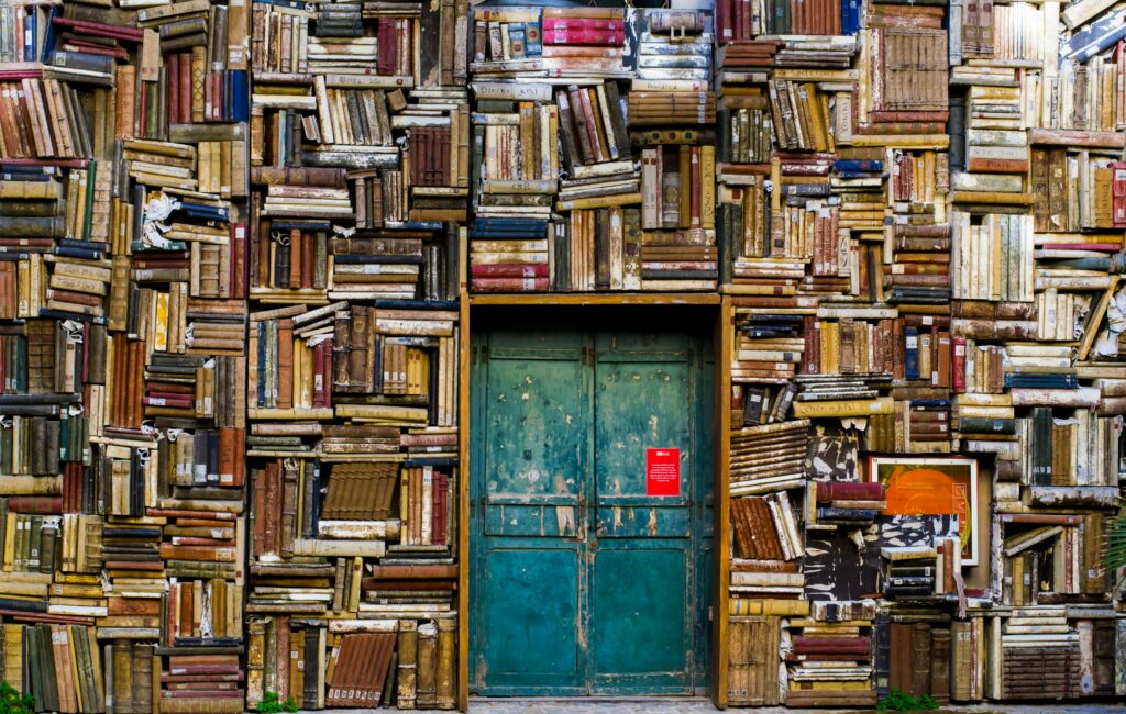 Books and doorway