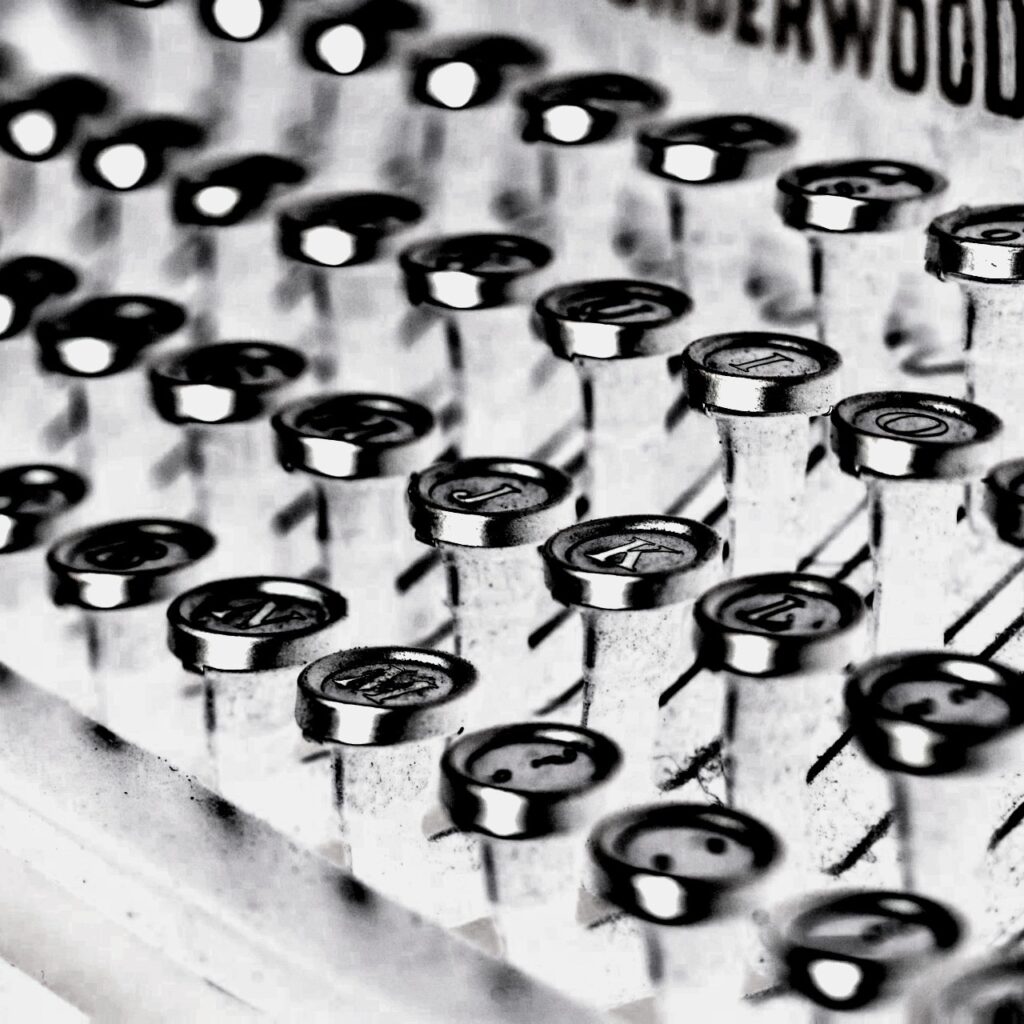 typewriter keys