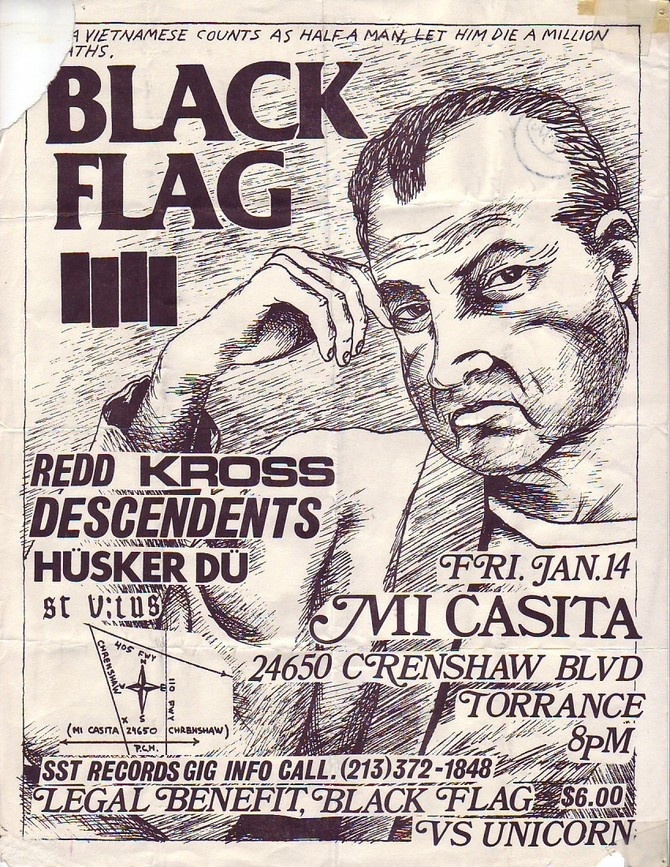 Black Flag Raymond Pettibon flyer