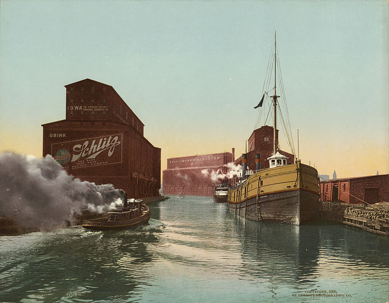 South_Branch_of_the_Chicago_River_at_14th_Street_1900_photochrom